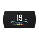 wiiyii T800 Universal Digital Car HUD Head Up Display GPS Speedometer Car Smart Trip Computer, Display Speed, Voltage, Clock, with MPH Speed Alarm Low Voltage Alarm,