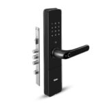 QUBO Smart Door Lock Select from Hero Group | 5-Way Unlocking | Fingerprint | Pincode| RFID Access Card | Bluetooth Mobile App | Mechanical Key | OTP Access | 1 Year Brand Warranty | (Black)