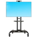 Gadget-Wagon 32-65″ LED LCD TV Portable Wheel Stand for presentations, Office, Portable, Home (for 32-65″ with Wheels 1 Shelf)