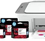 HP Deskjet Ink Advantage Ultra 4826 Print, Copy, Scan, Self Reset Dual Band WiFi, 2 Sets of Inbox Cartridges, Smart App Setup B&W Prints & 46 Ink Cartridge (Black)