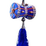 U & U UNIQUE UTILITIES Cloth Car Hanging Accessories Interior Decor, 7 x 6 x 6 cm, Blue, 1 Piece