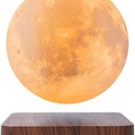Citaaz Levitating Moon Lamp – Magnetic Floating Luna Night Light with 3 Color Modes – Cool Tech Gadgets Gift, Perfect for Home Office Decor, Unique Lamps for Bedroom – Wireless Power Transmission