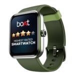 boAt Xtend Smart Watch with Alexa Built-in, 1.69” HD Display, Multiple Watch Faces, Stress Monitor, HR & SpO2 Monitoring, 14 Sports Modes, Sleep Monitor, 5 ATM & 7 Days Battery Life(Olive Green)