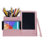FEELING MALL Writing Tablet With Pen Holder | Pencil Holder Storage Box | Remote/Phone Stand | Desk Accessories Stationary Tidy Organizers | Memo Pads Board | Learning Pad For Student/Office