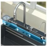 NextGen 18×30 digital Multifunction Sink, waterfall sink, all in one kitchen sink, waterfall sink,piano sink, digital sink