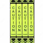 Gadget Gears® (neon) (4 Pcs) Car Door Anti-Collision Stickers Reflective Car Stickers Door Opening Warning Stickers Car Accessories Safety Anti-Collision Strips