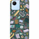 Mugruch Colorful Hard Back Case Cover for Realme C30 | Student Study Gadgets Pattern | Design- – D24