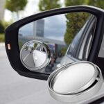 TAMQUSAK 360° rotate adjustable HD Glass Round Convex Rear View Blind Spot Mirror With Frame for Cars/Trucks/Vans (2″) – Pack of 1