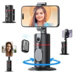 ‎ACMUST Auto Face Tracking Tripod with Rechargeable 360 Degree Rotating Motion Face Body Phone Camera Stand Gesture Control, Smart Selfie Shooting Holder for Mobile Vlogging, Streaming, Video Kit