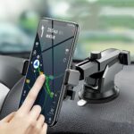 TJOM Car Phone Holder Mount – (Upgraded Suction Cup) Universal Car Phone Holder for Dashboard Windshield | Compatible with iPhone Android Cell Phone 4-7”