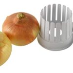 HOME-X Onion Slicer, Kitchen Gadget, Vegetable Cutter Tool, Fried Onion Appetizer