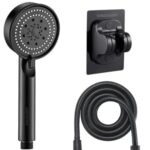 BINSBARRY Handheld Shower Head For Bathroom, High-Pressure Water Flow, 5 IN 1 multi-functional Shower Head, 5 Different Spray Modes Handheld Shower for Bathroom With 1.5Mtr Hose Pipe And Shower Stand