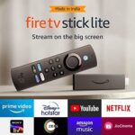 Amazon Fire TV Stick Lite with all-new Alexa Voice Remote Lite (no TV controls), HD streaming device | Now with App controls
