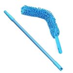 JAPP Foldable Microfiber Fan Cleaning Duster Steel Body Flexible Fan mop for Quick and Easy Cleaning of Home, Kitchen, Car, Ceiling, and Fan Dusting Office Fan Cleaning Brush with Long Rod