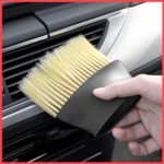 WOTOFY Multipurpose Car Interior Cleaning Brush – Car Detailing and Electronic Device Cleaner – Soft Dust Cleaning Brush for Dashboard, AC Vents, Keyboards, and Gadgets