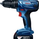 Bosch Professional GSB 180-LI, 18V Cordless Impact Drill Driver, 1.5/ 13 mm with 2 x 2Ah Li Batteries, 1 x GAL 18V-20 Charger & Carrying Case